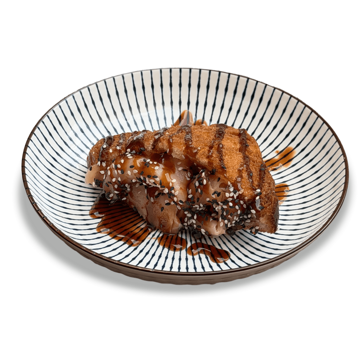 Crispy brioche z łosośiem wędzonym
