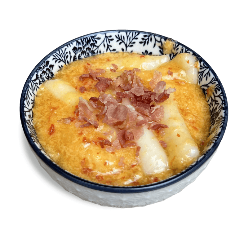 Tok poke z serem i bekonem