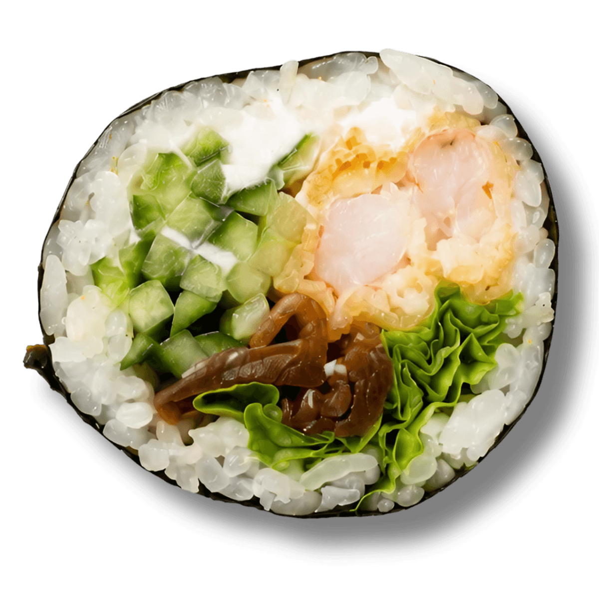 Futomaki z krewetką w tempurze 