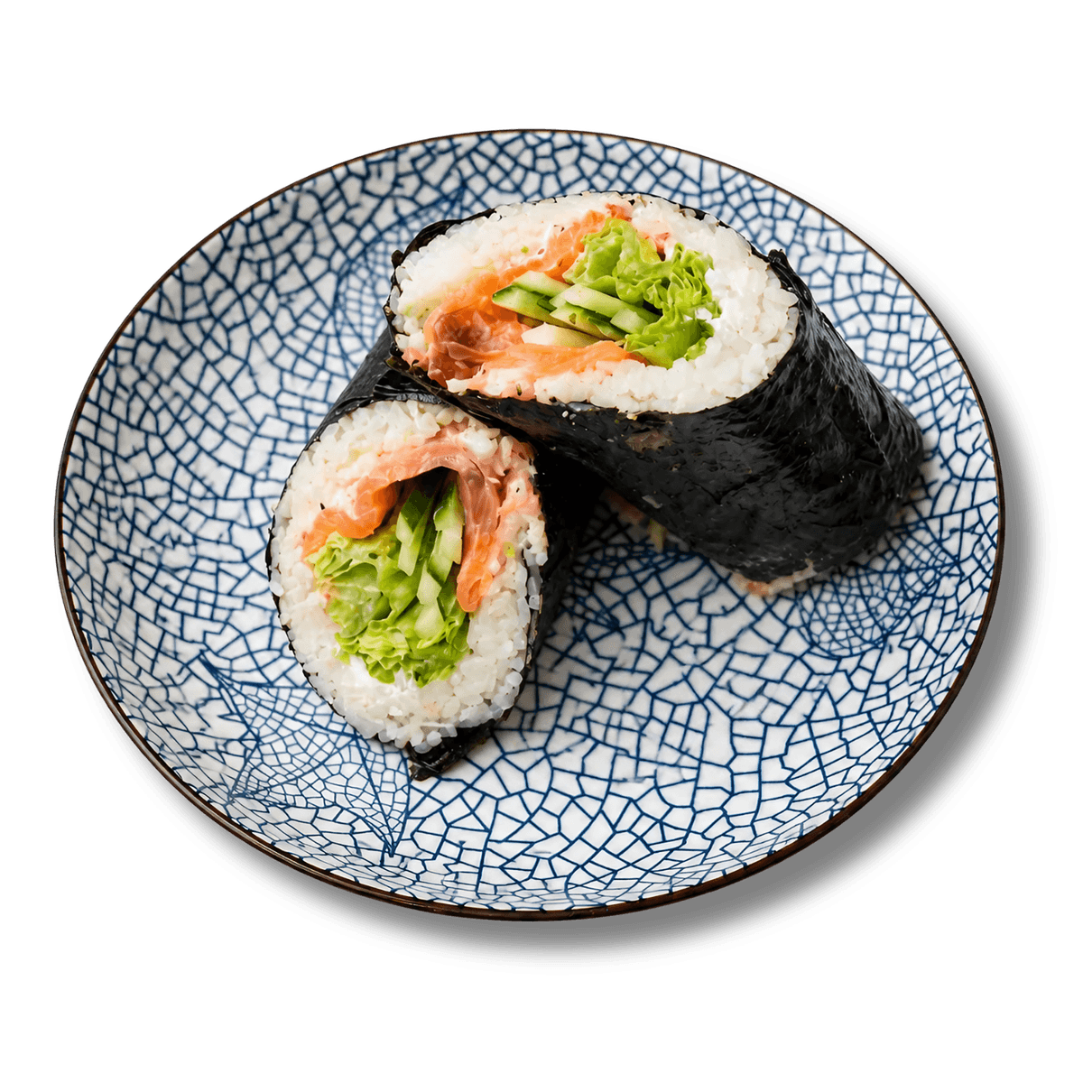 sushi wrap z łosośiem wędzonym