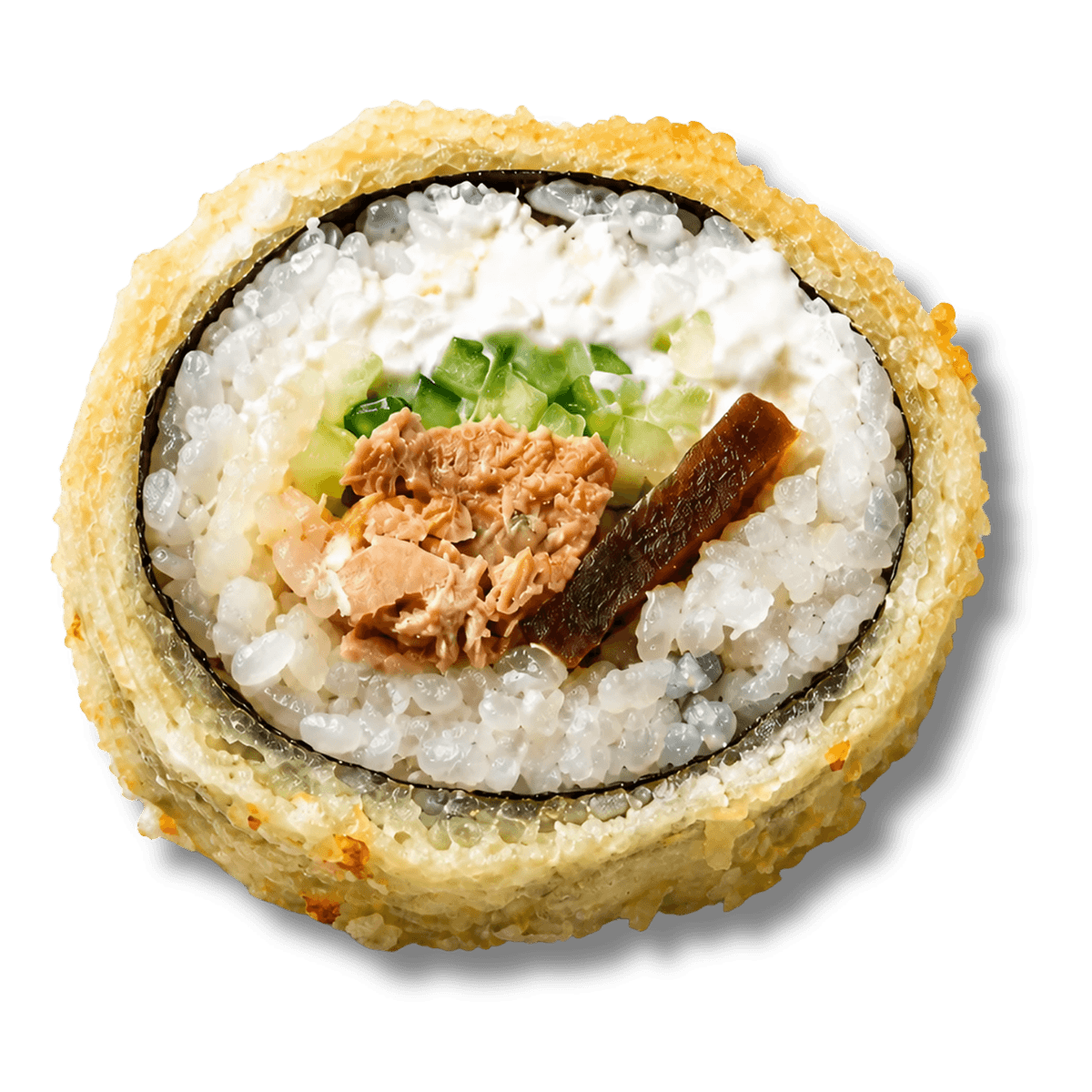 Futomaki tempura pieczony łosoś