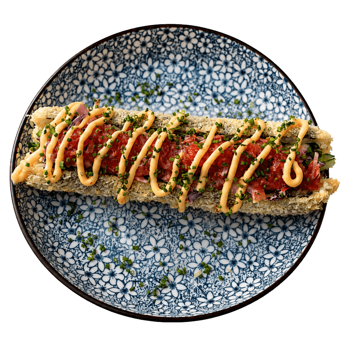 Sushi Hot-dog coleslaw 